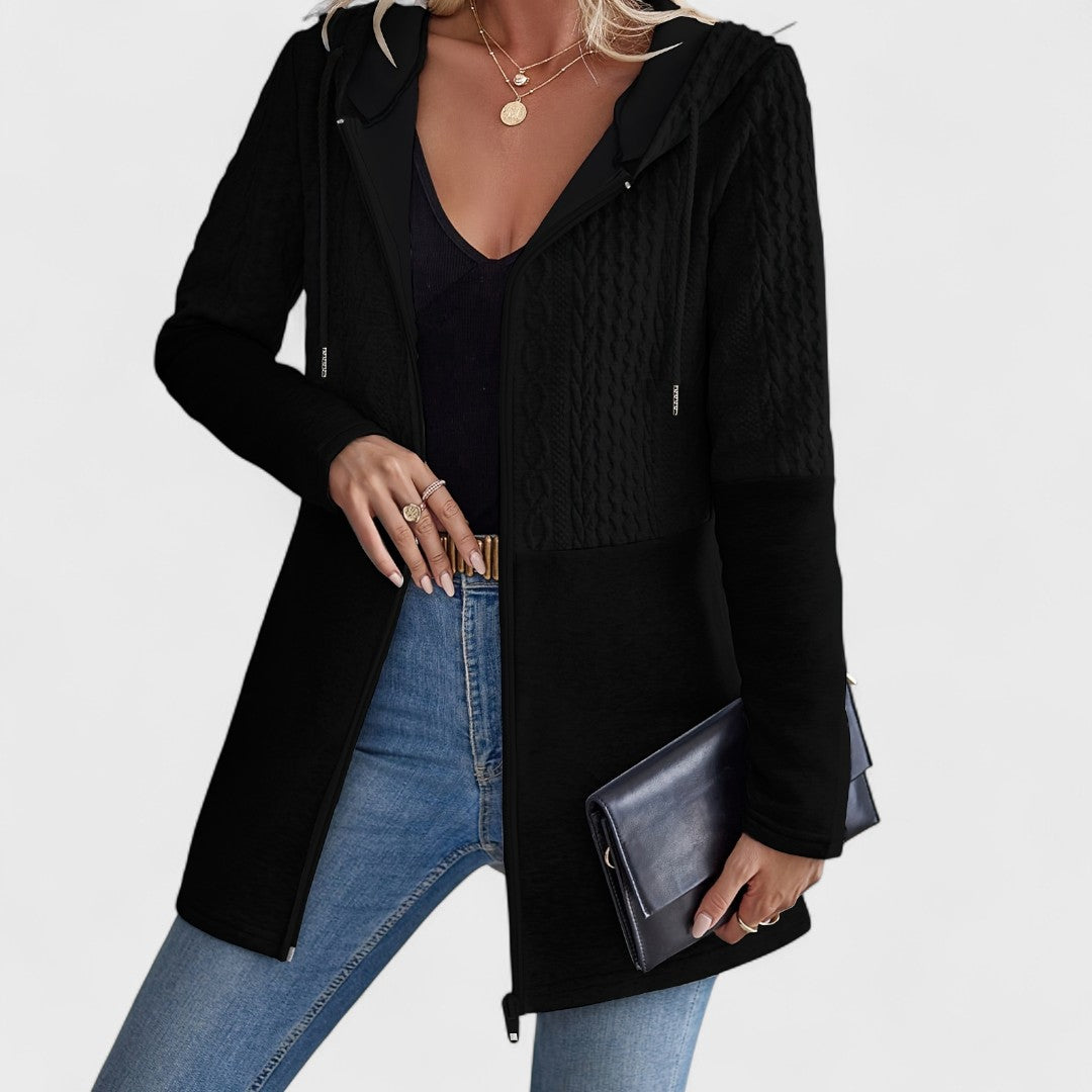 Valentino - Elegant Grey Hooded Cardigan for Women