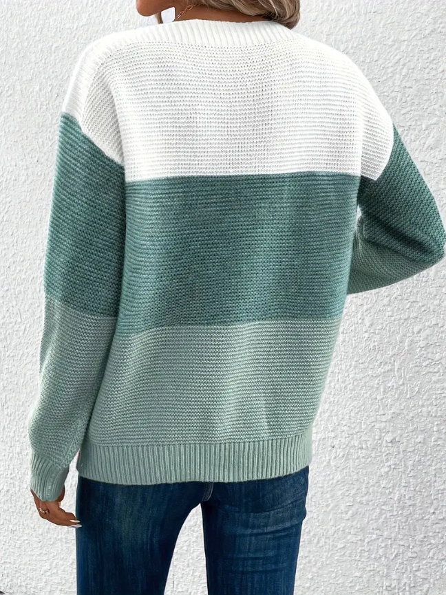 Calista - Elegant Long Sleeve Drop Shoulder Sweater