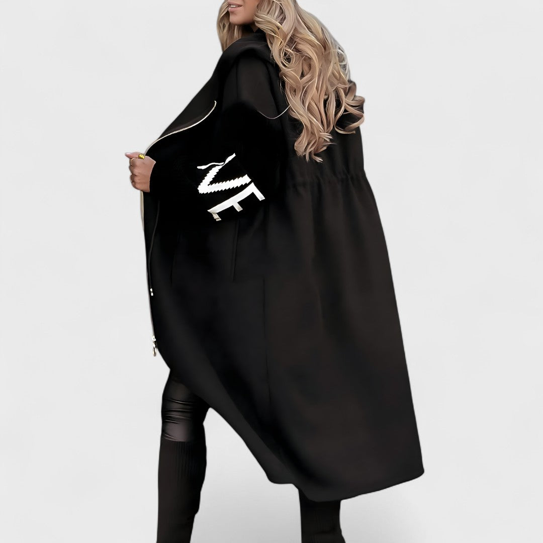 Rosana - Elegant coat with hood
