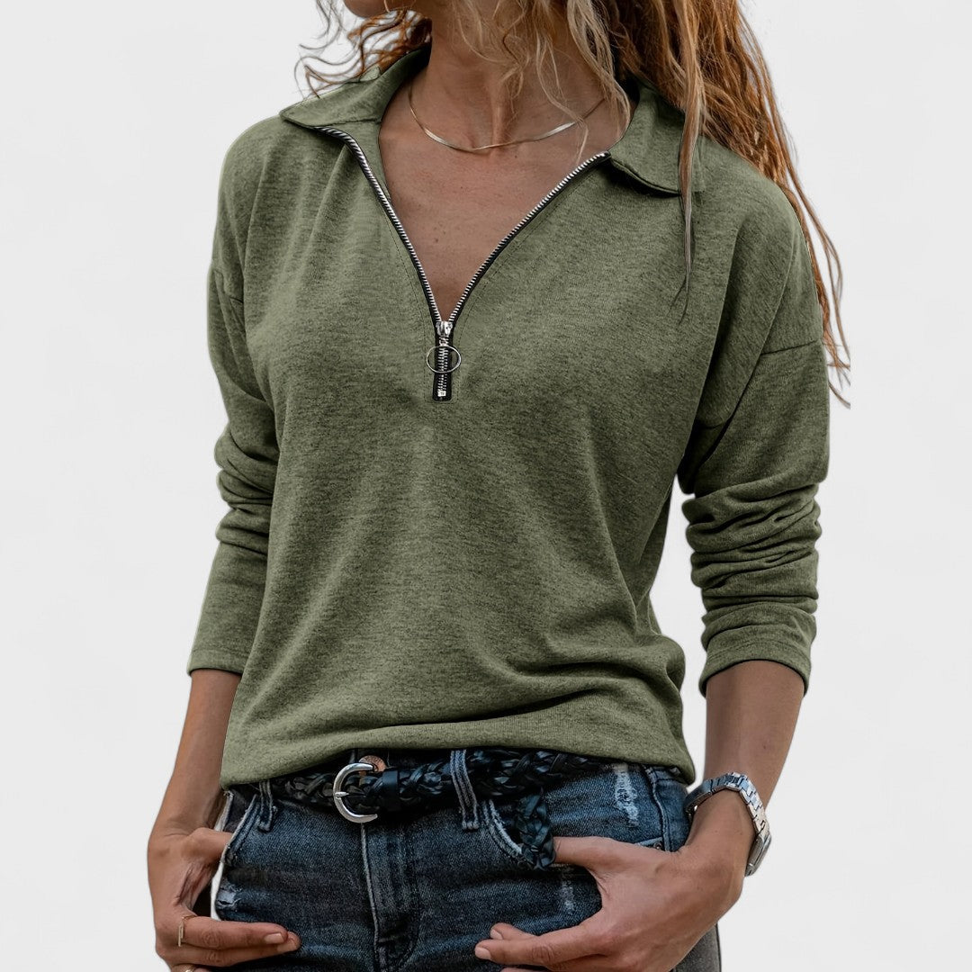 Madonna - Elegant long-sleeved blouse