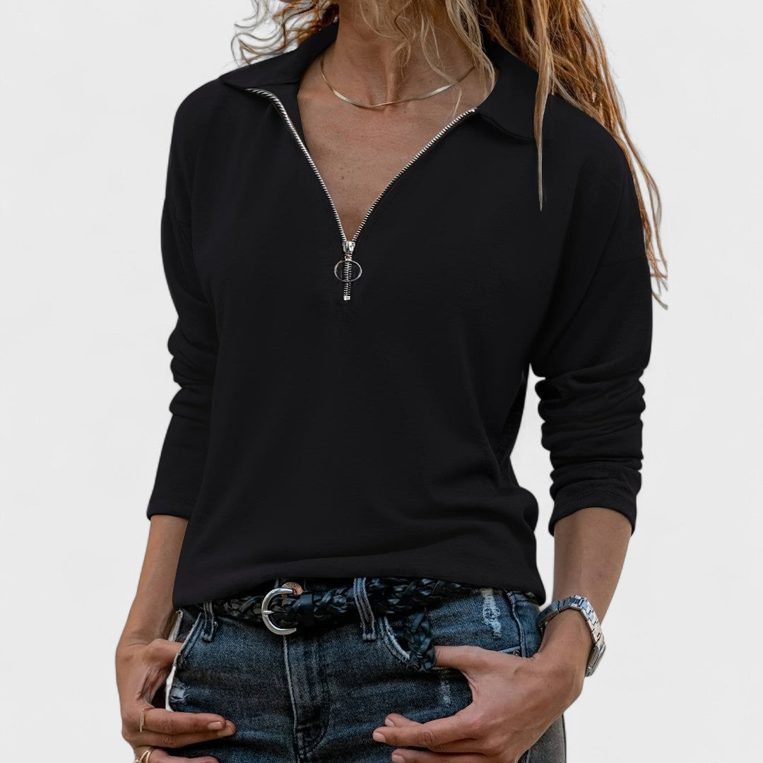 Madonna - Elegant long-sleeved blouse