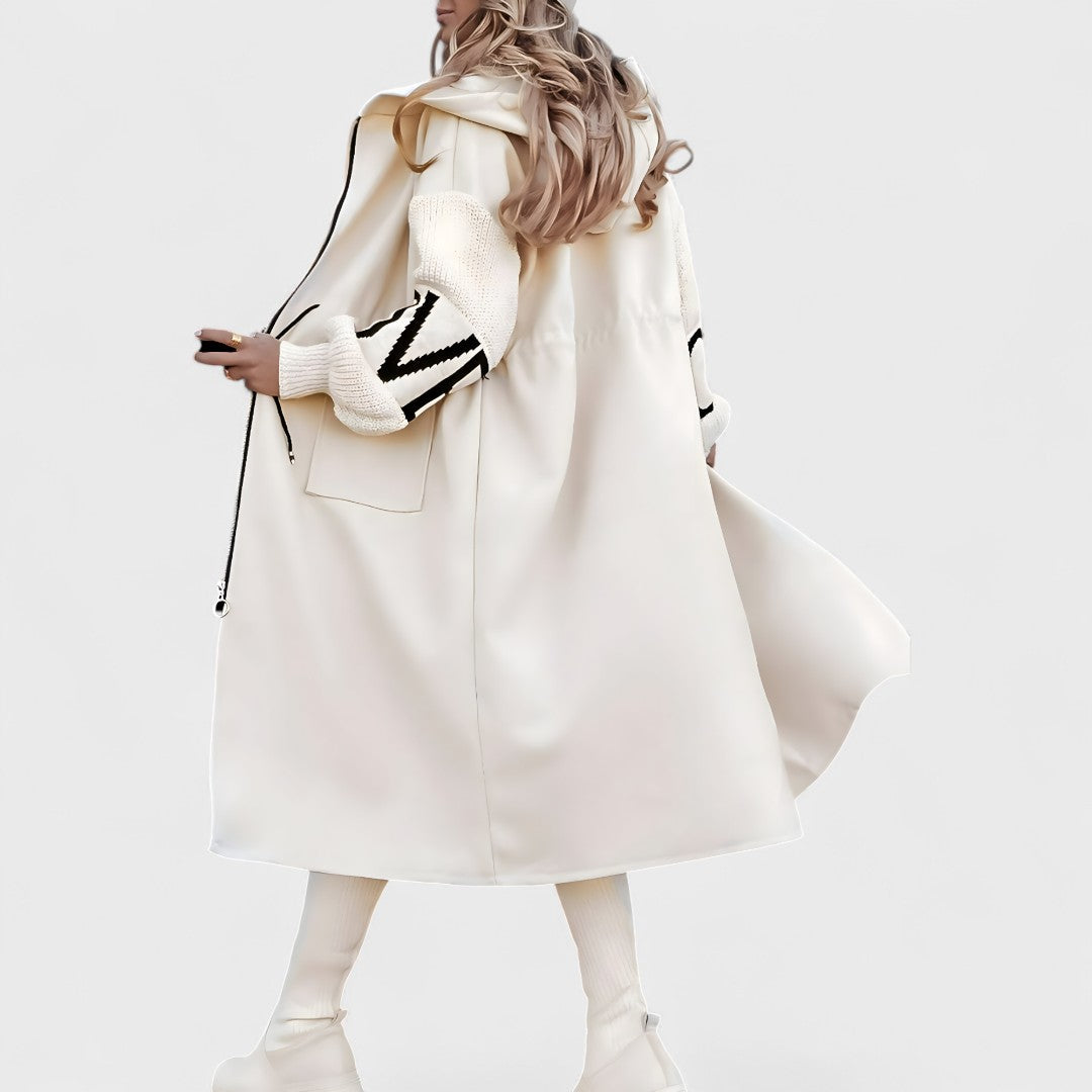 Rosana - Elegant coat with hood