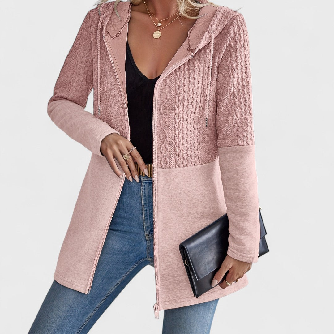 Valentino - Elegant Grey Hooded Cardigan for Women