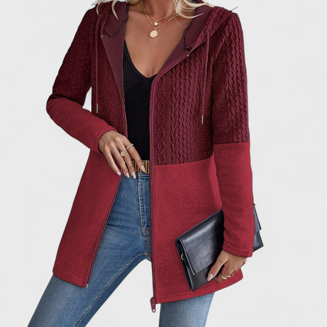 Valentino - Elegant Grey Hooded Cardigan for Women