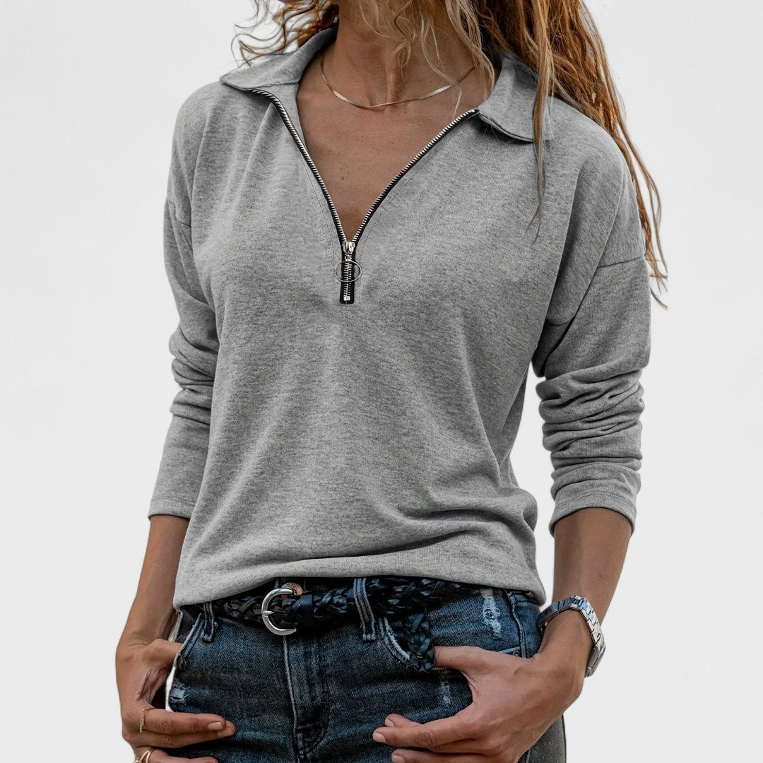 Madonna - Elegant long-sleeved blouse
