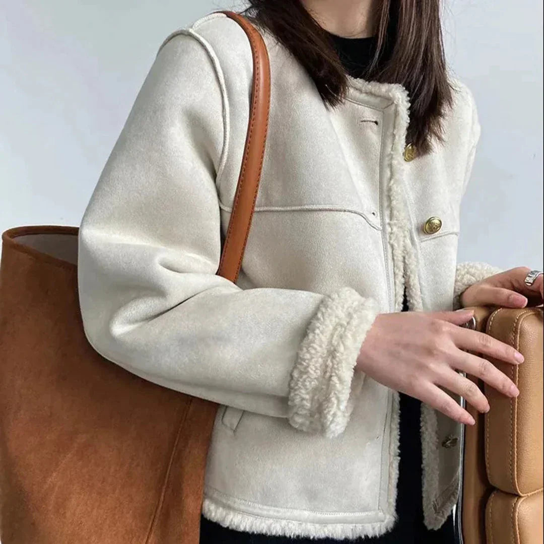 Isabella's Fur Button Jacket