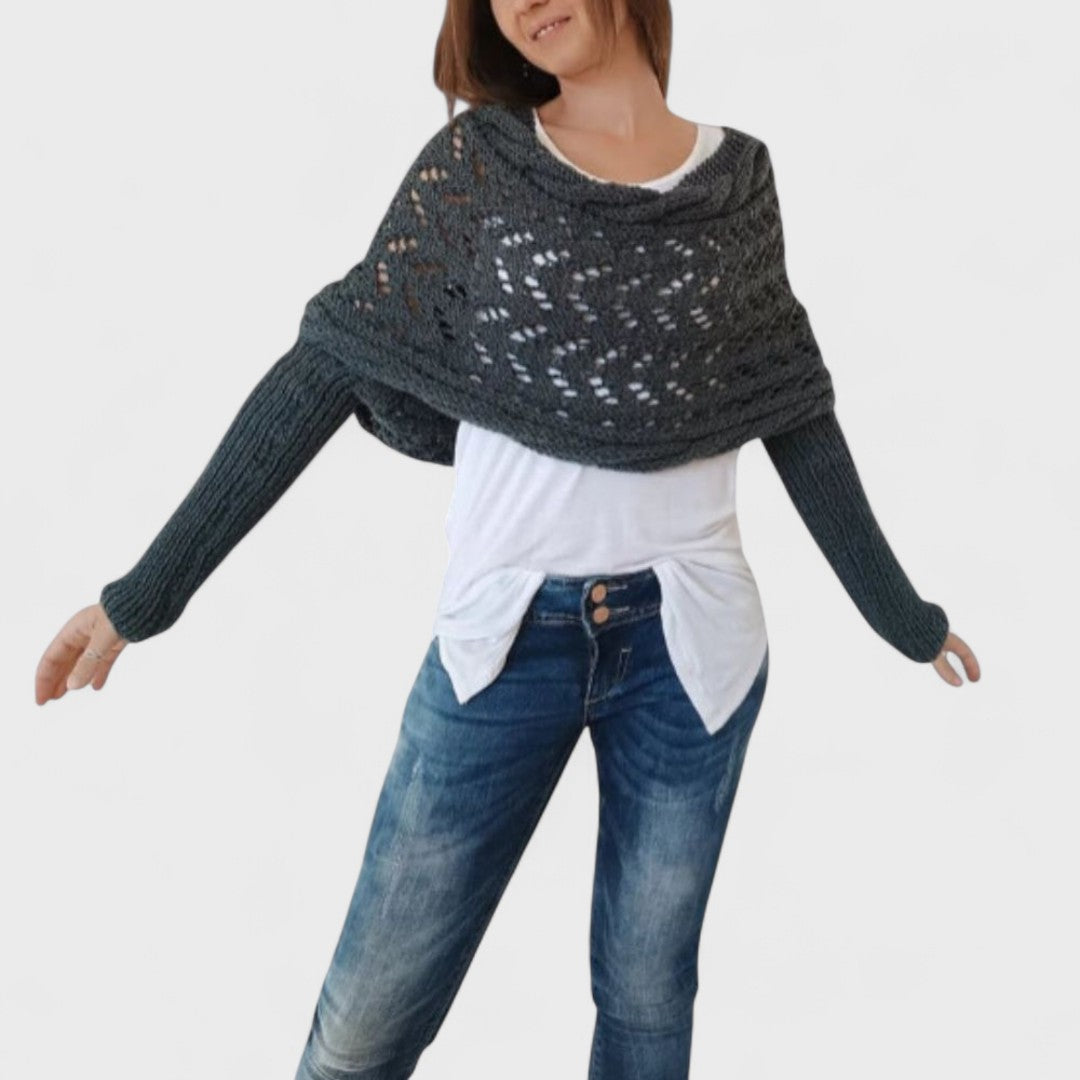 Celeste - Elegant scarf sweater