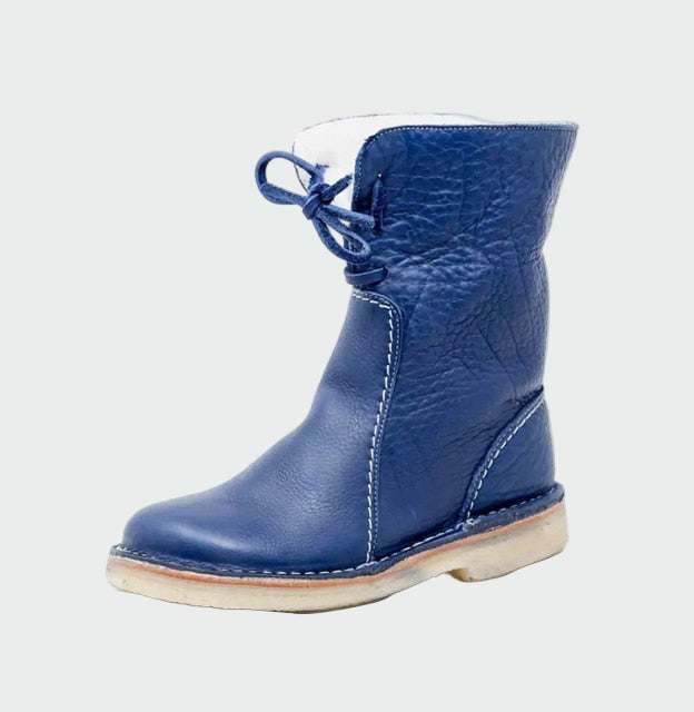 Waterproof Leather Men's Shoes with Wool Lining