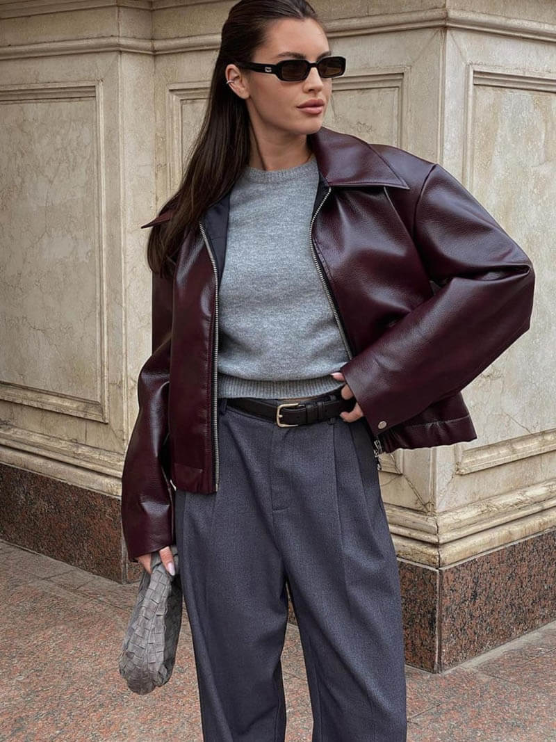 Romy - leather jacket