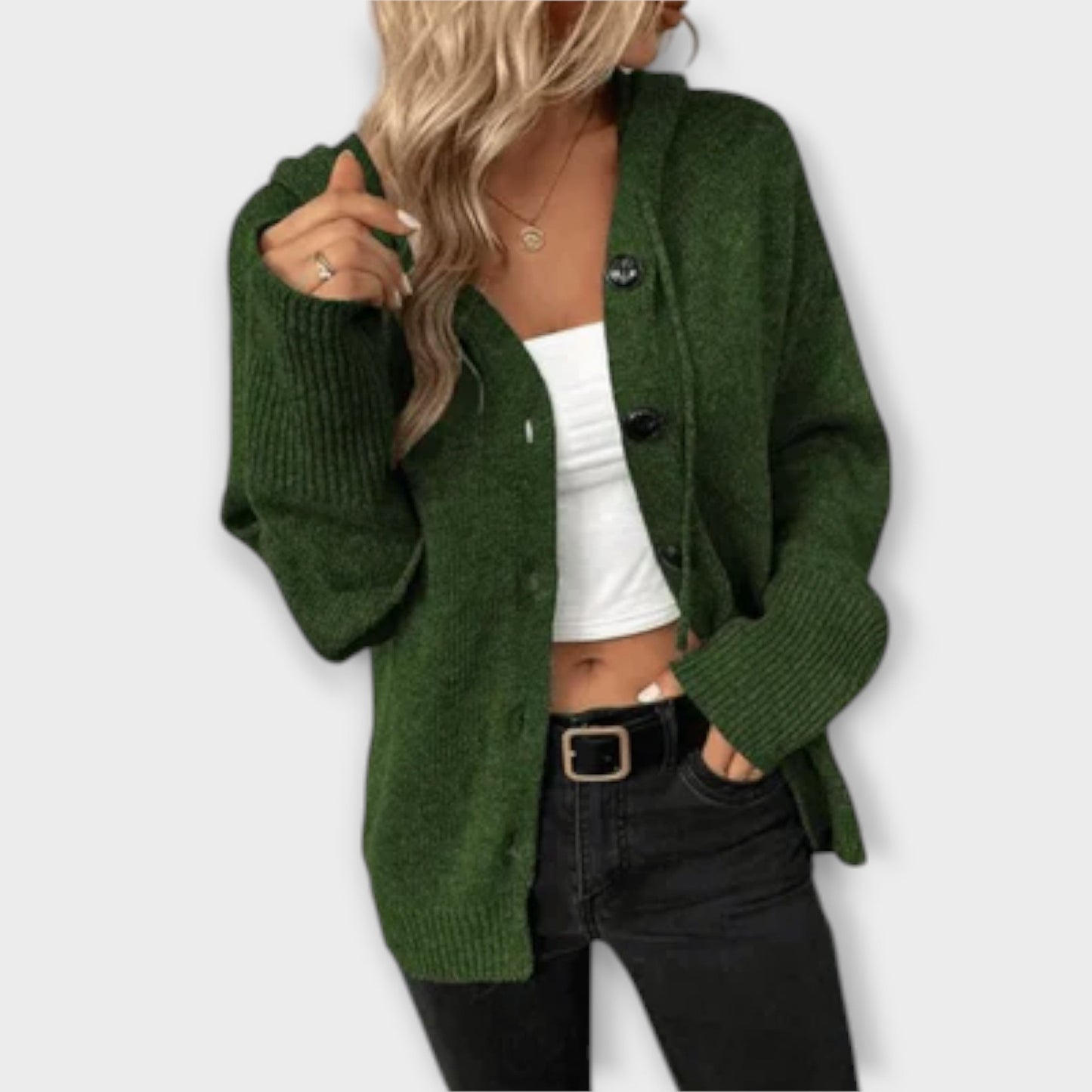 Brittan - Button-Up Knit Cardigan