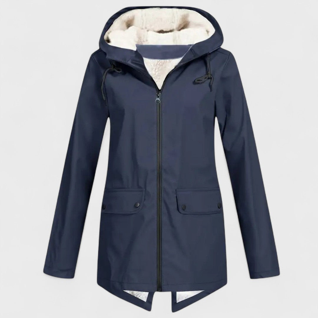 Astrid - Fleece-lined rain parka