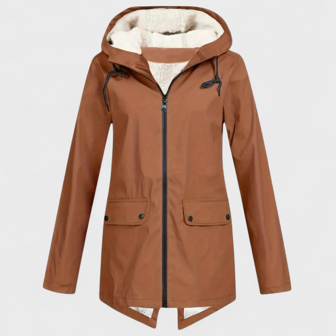 Astrid - Fleece-lined rain parka