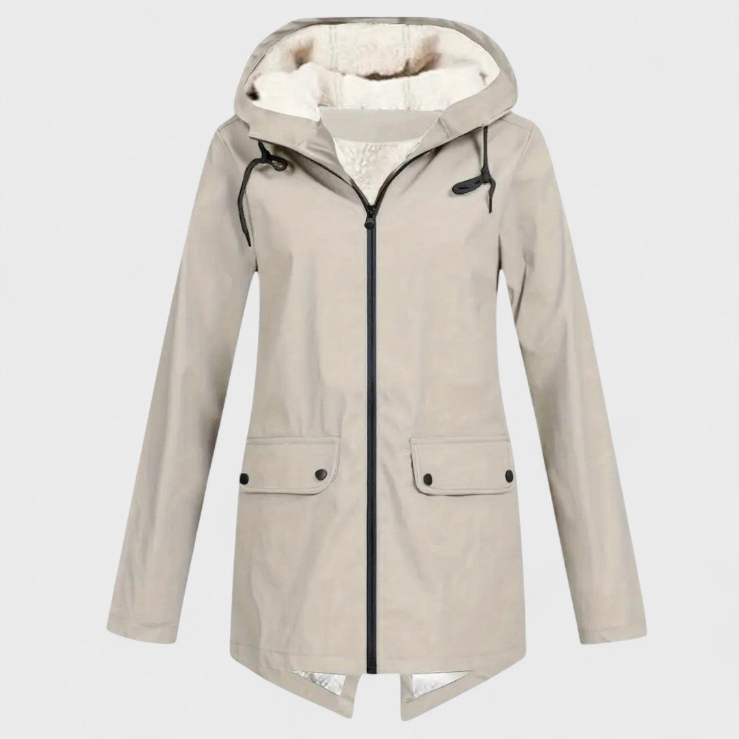 Astrid - Fleece-lined rain parka