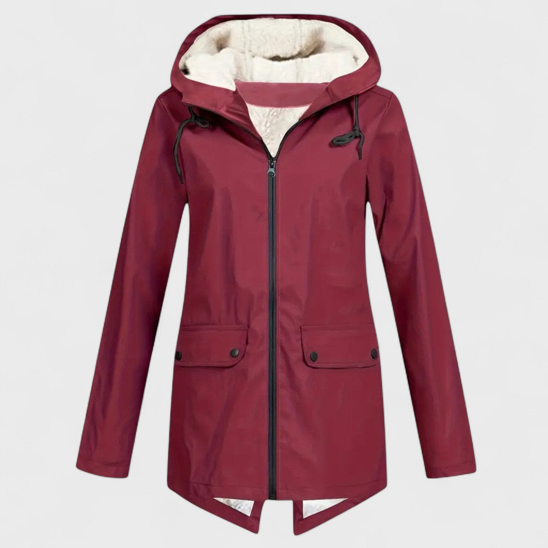 Astrid - Fleece-lined rain parka