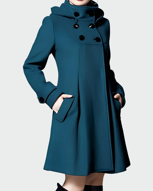 Yana - Coat with hood and collar