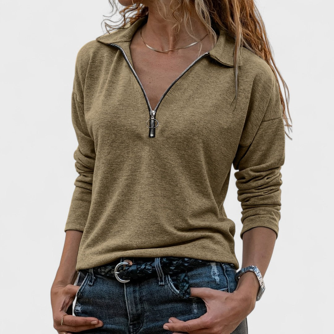Madonna - Elegant long-sleeved blouse