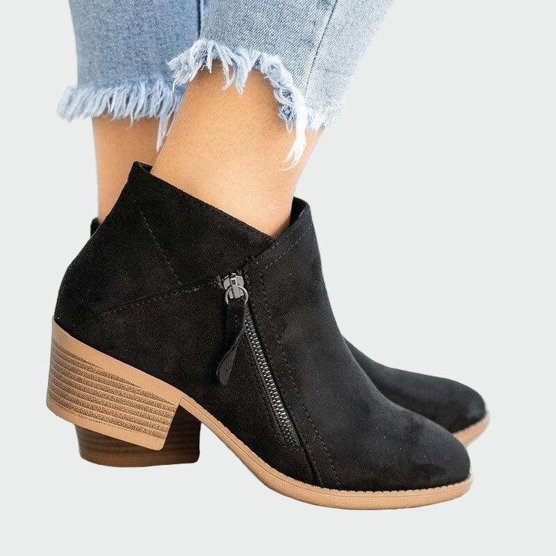 Premium Leather Orthopedic Boots with Heels for Winter