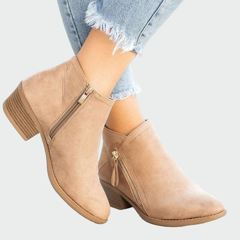 Premium Leather Orthopedic Boots with Heels for Winter