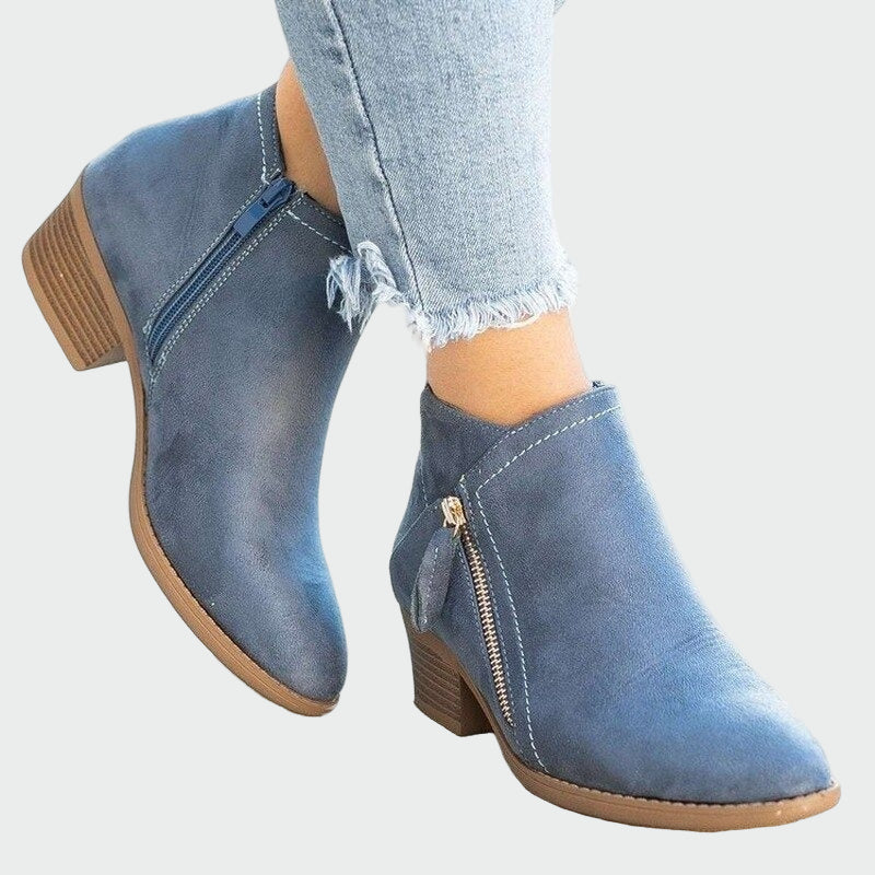 Premium Leather Orthopedic Boots with Heels for Winter