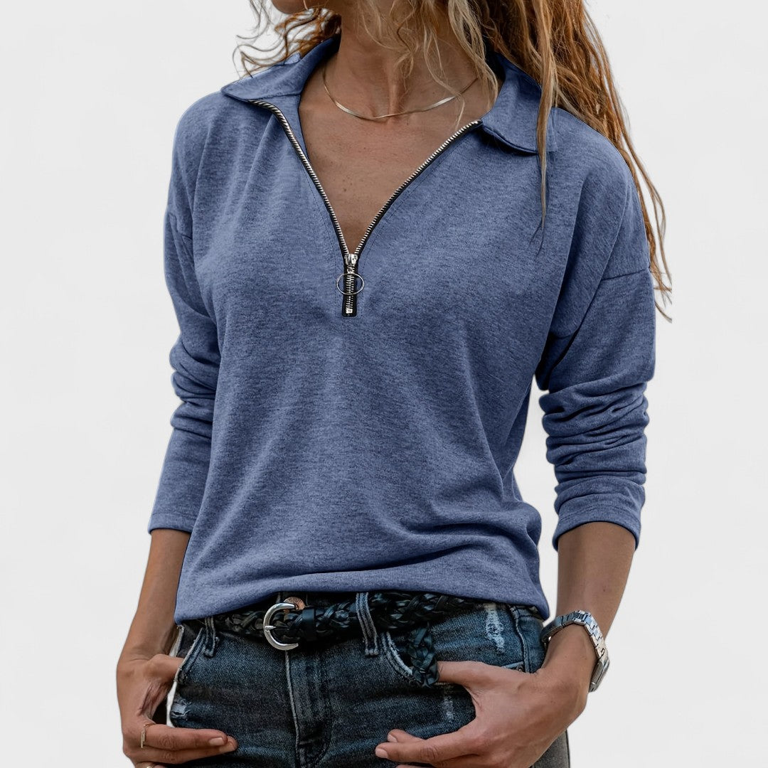 Madonna - Elegant long-sleeved blouse