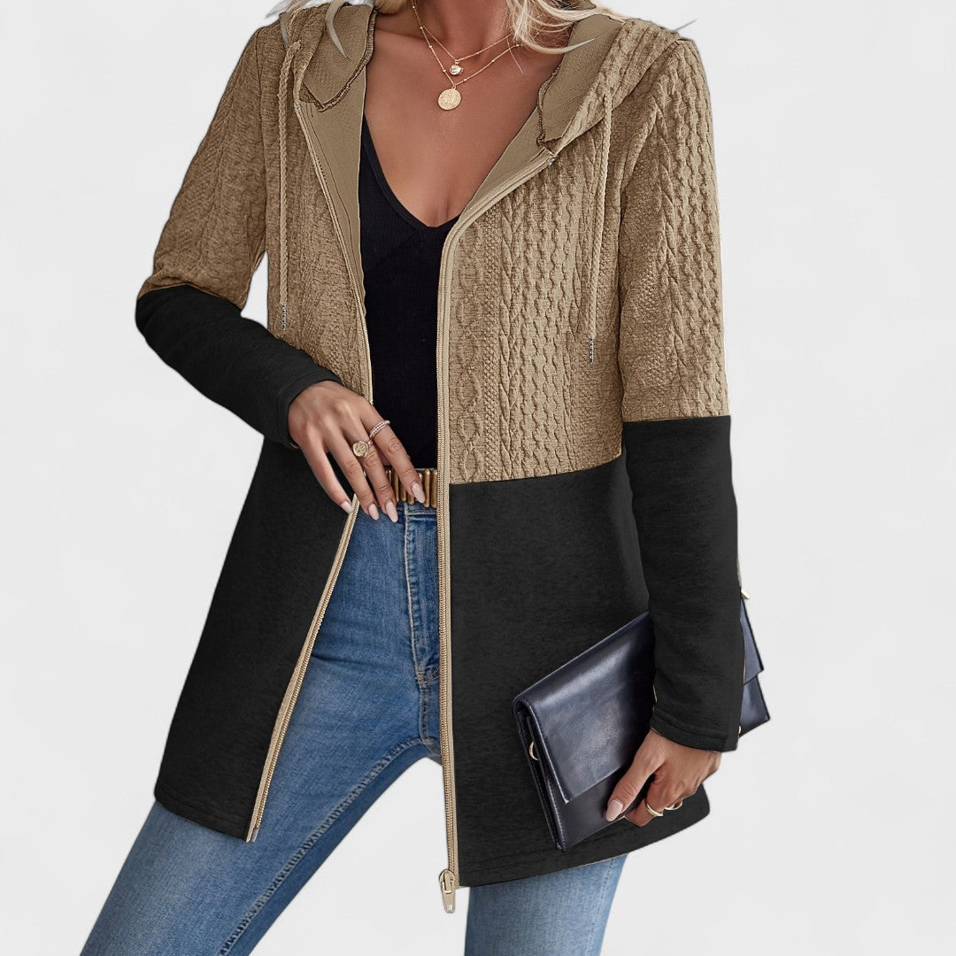 Valentino - Elegant Grey Hooded Cardigan for Women