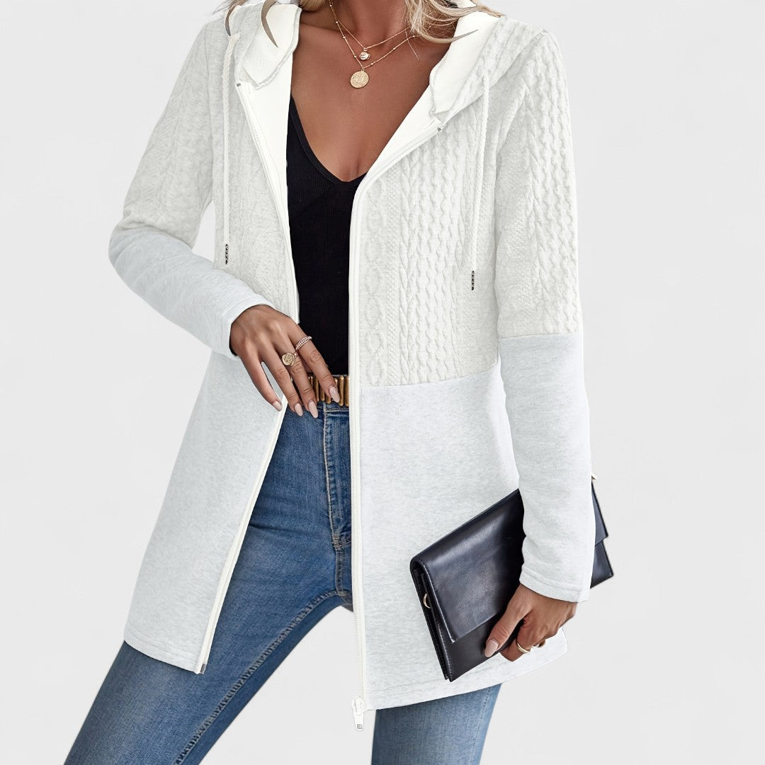 Valentino - Elegant Grey Hooded Cardigan for Women