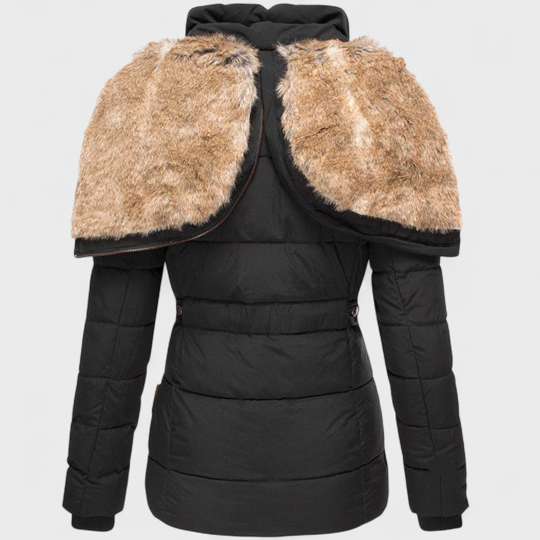 Annamarie - Puffer with hood and slim fit design