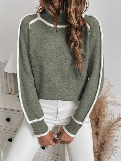 Avalon - Olive Green Cotton Sweater
