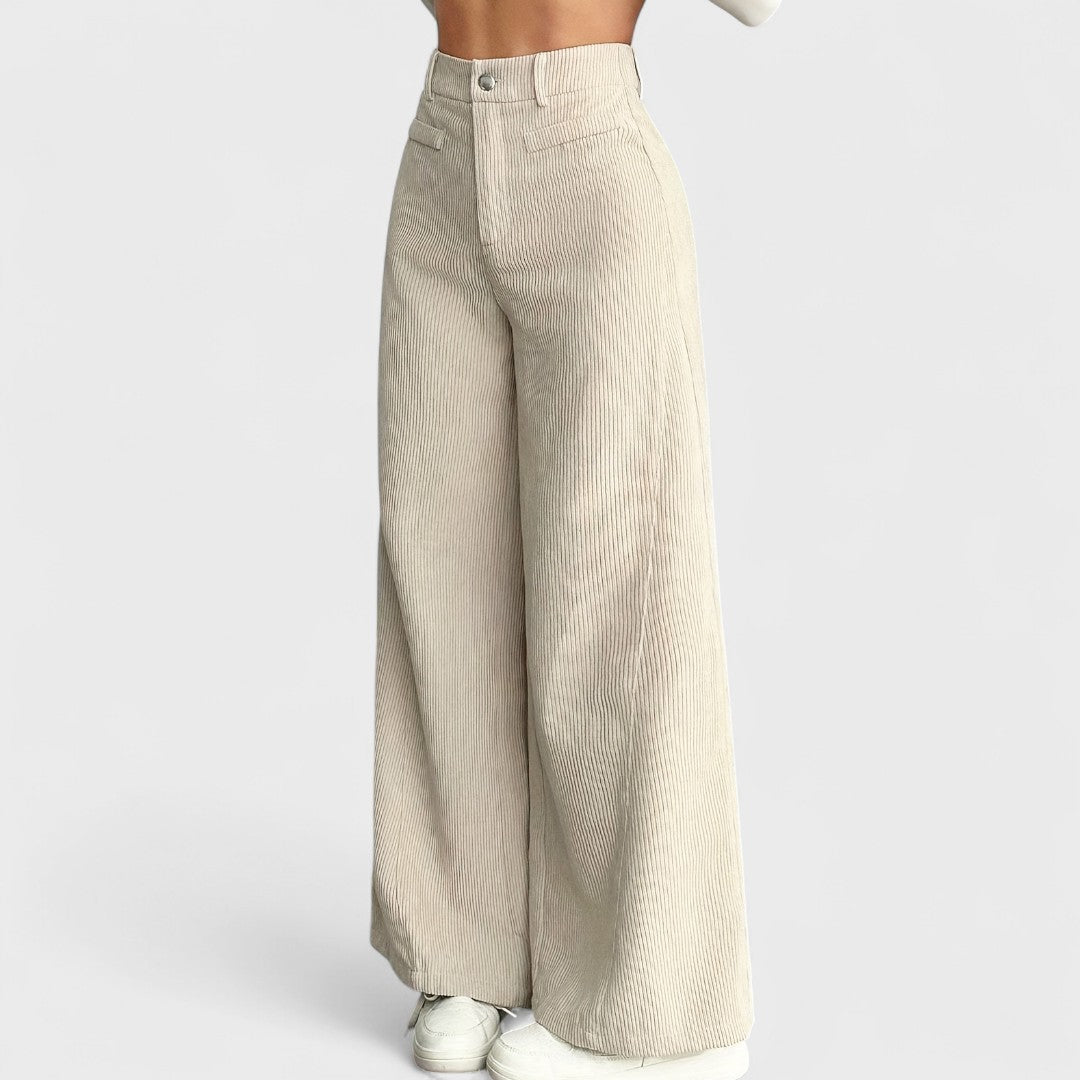 Rida - Women's High-Waisted Wide-Leg Pants