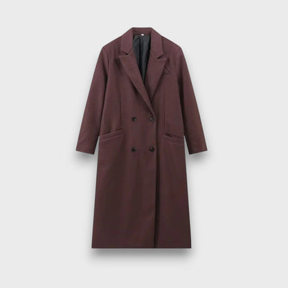 Oslaine – Maximalist wool coat with a masculine silhouette