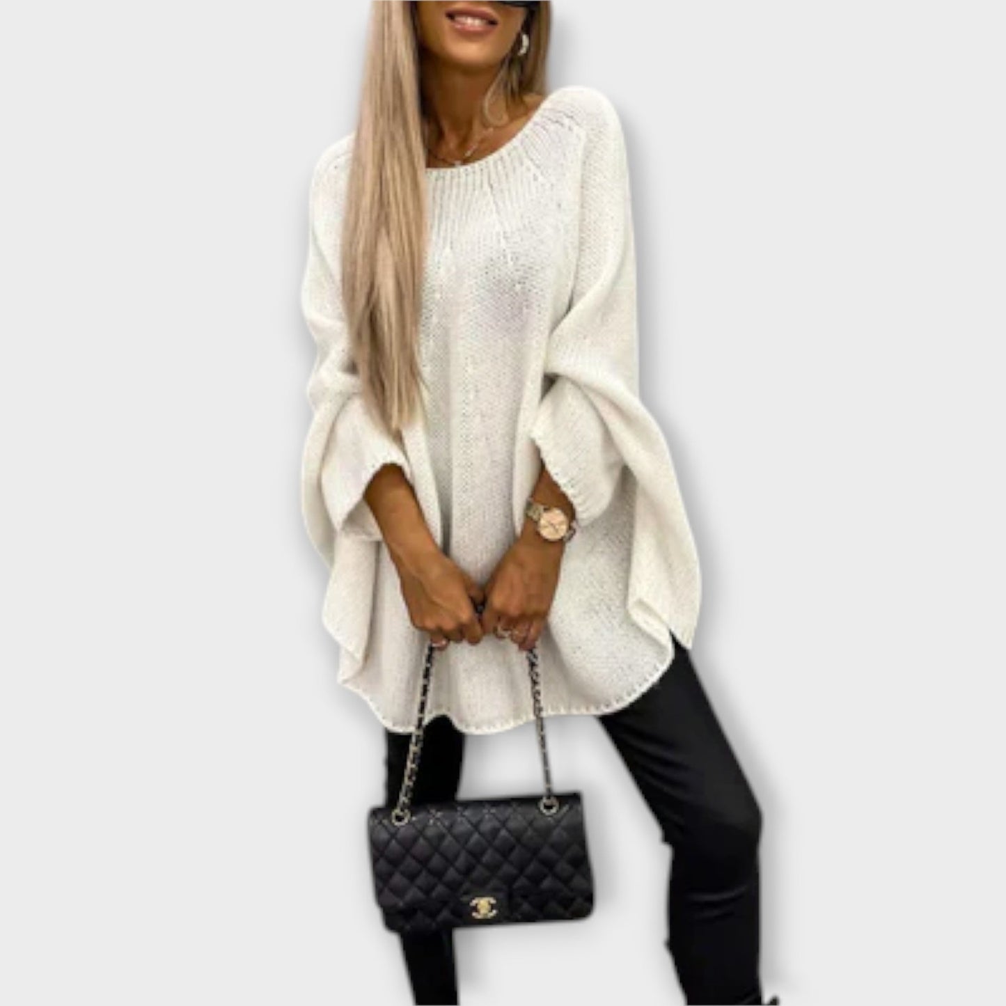 Isabelle - Elegant Women's Round Neck Sweater