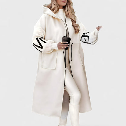 Rosana - Elegant coat with hood