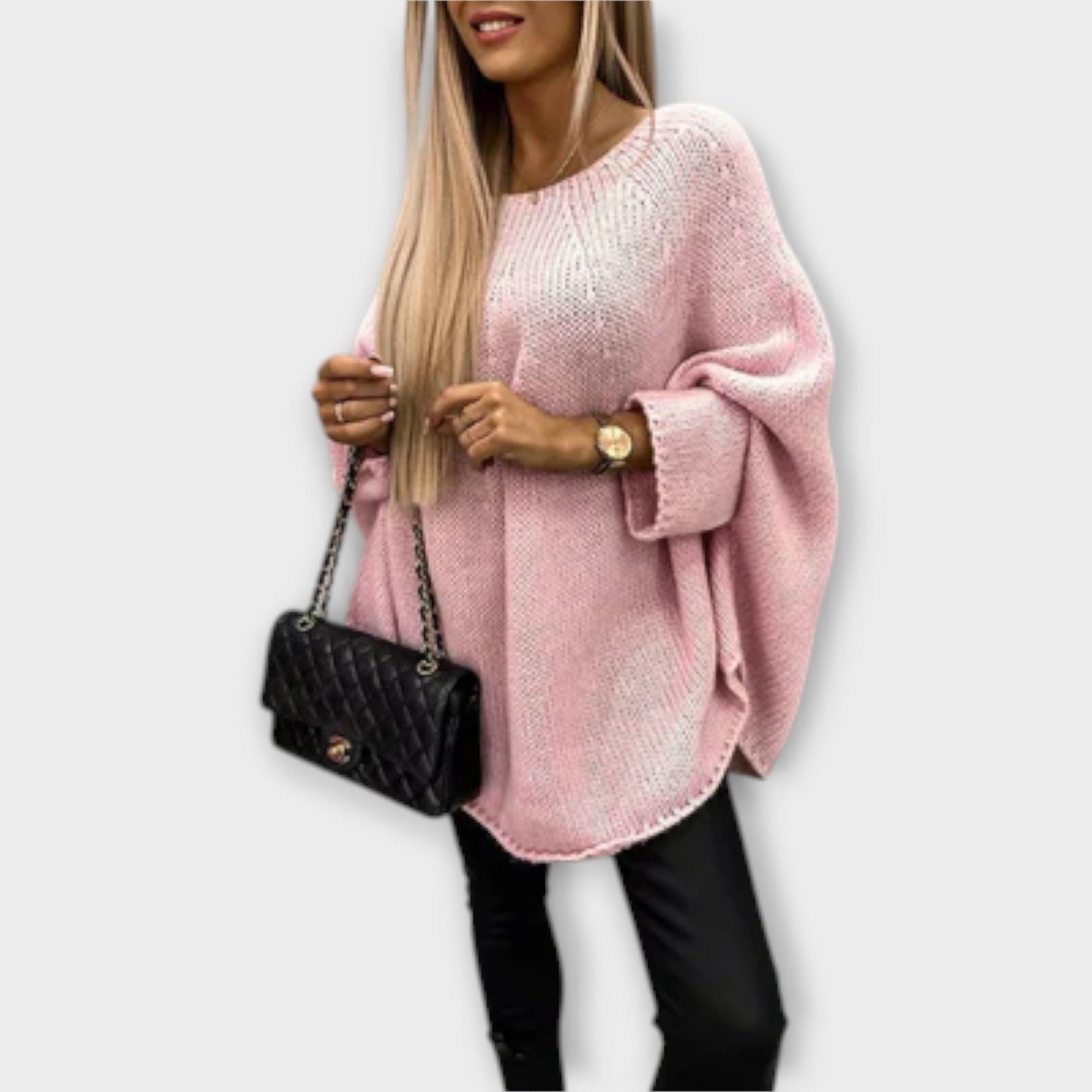 Isabelle - Elegant Women's Round Neck Sweater