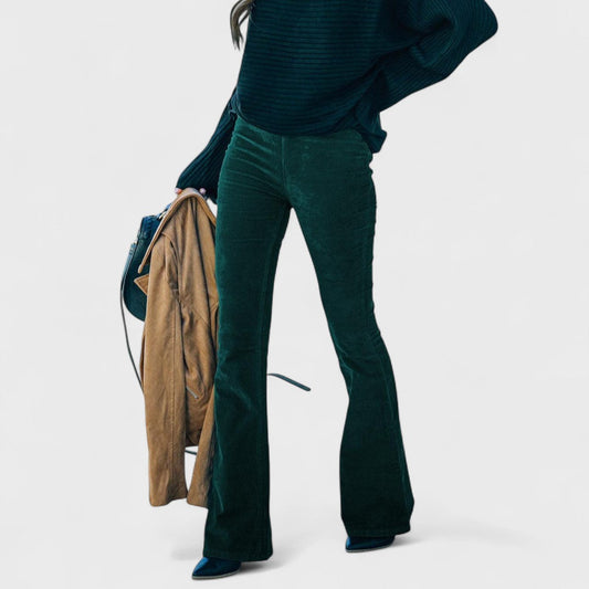 Chloe Corduroy Flared Trousers