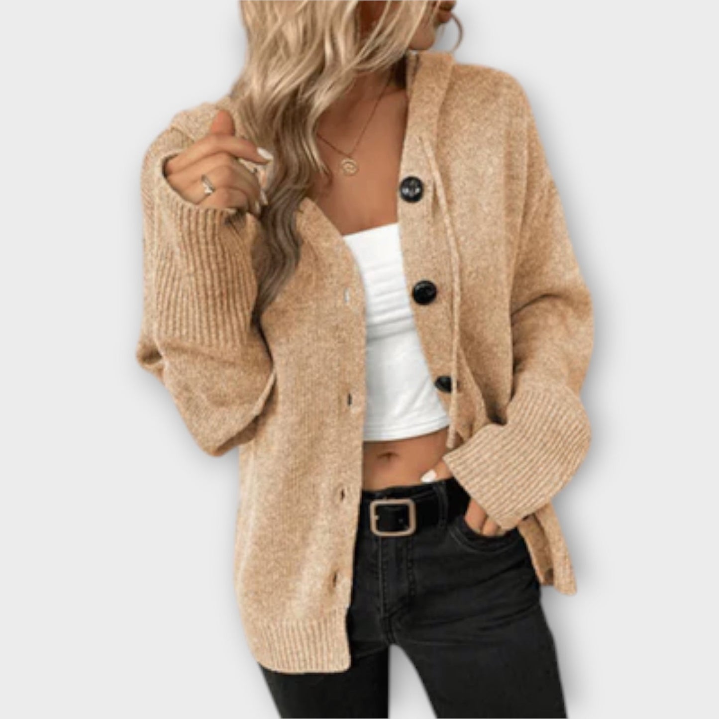 Brittan - Button-Up Knit Cardigan