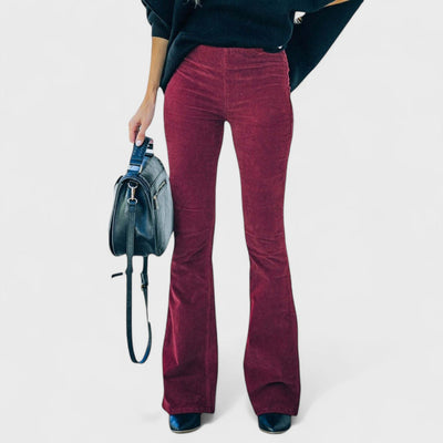 Chloe Corduroy Flared Trousers