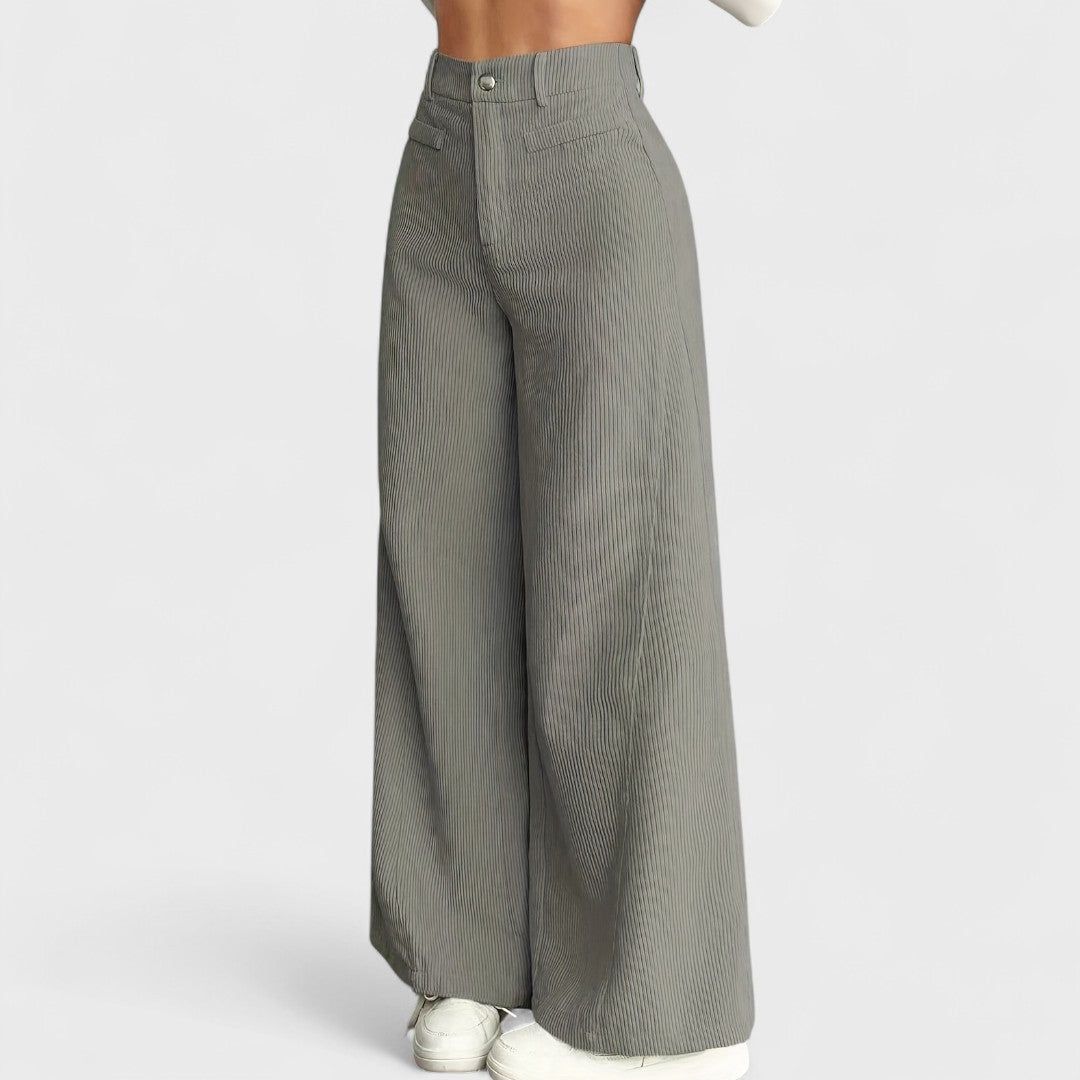 Rida - Women's High-Waisted Wide-Leg Pants