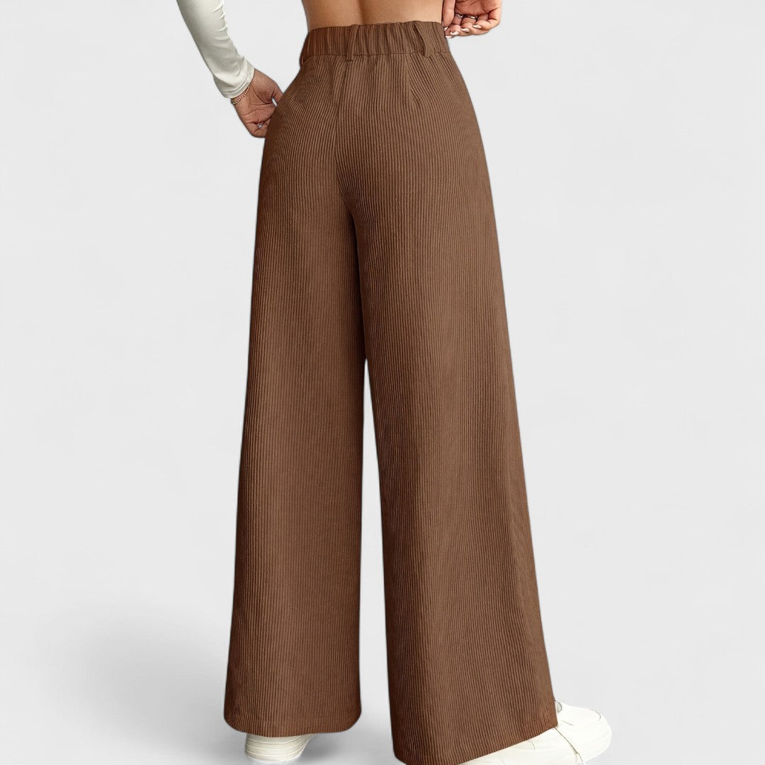 Rida - Women's High-Waisted Wide-Leg Pants