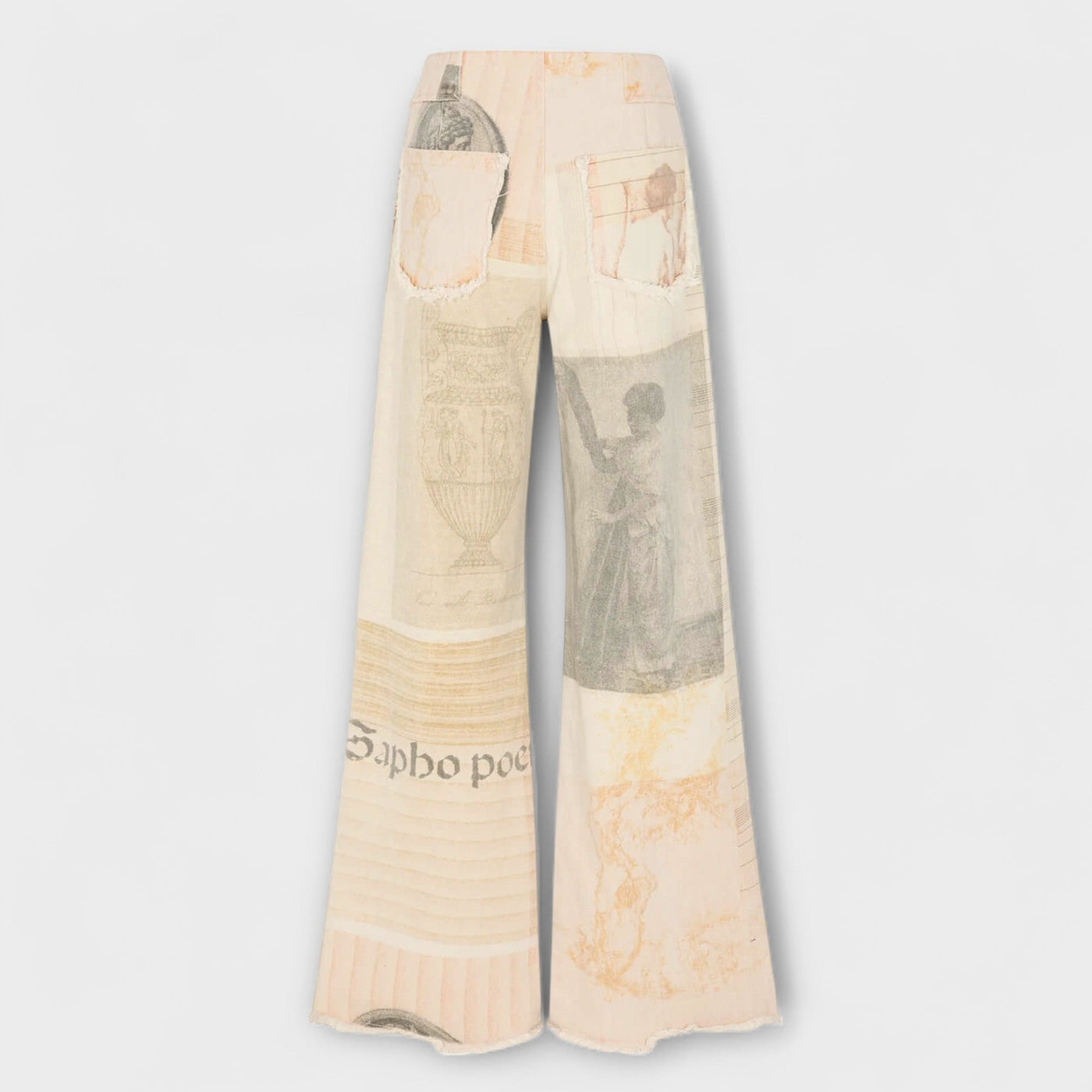 Rhea – Printed Wide-Leg Jeans with a Vintage Touch