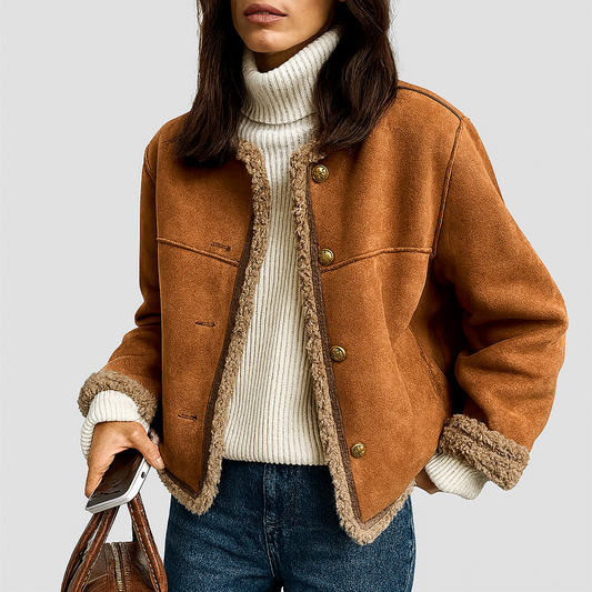 Isabella's Fur Button Jacket
