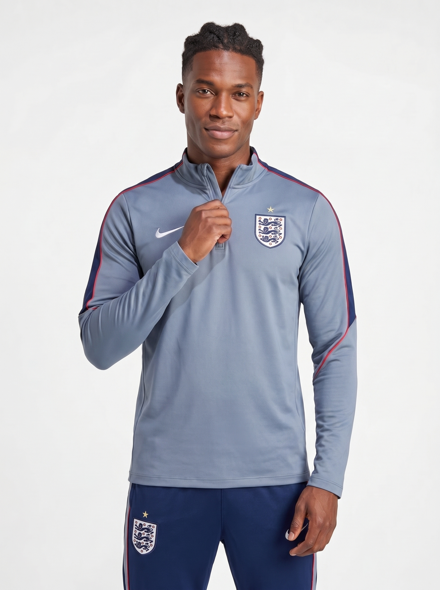 ENGLAND GREY AND NAVY TRACKSUIT