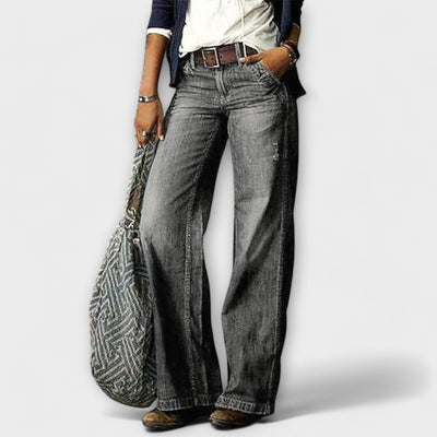 Cess - Wide Leg Denim Trousers
