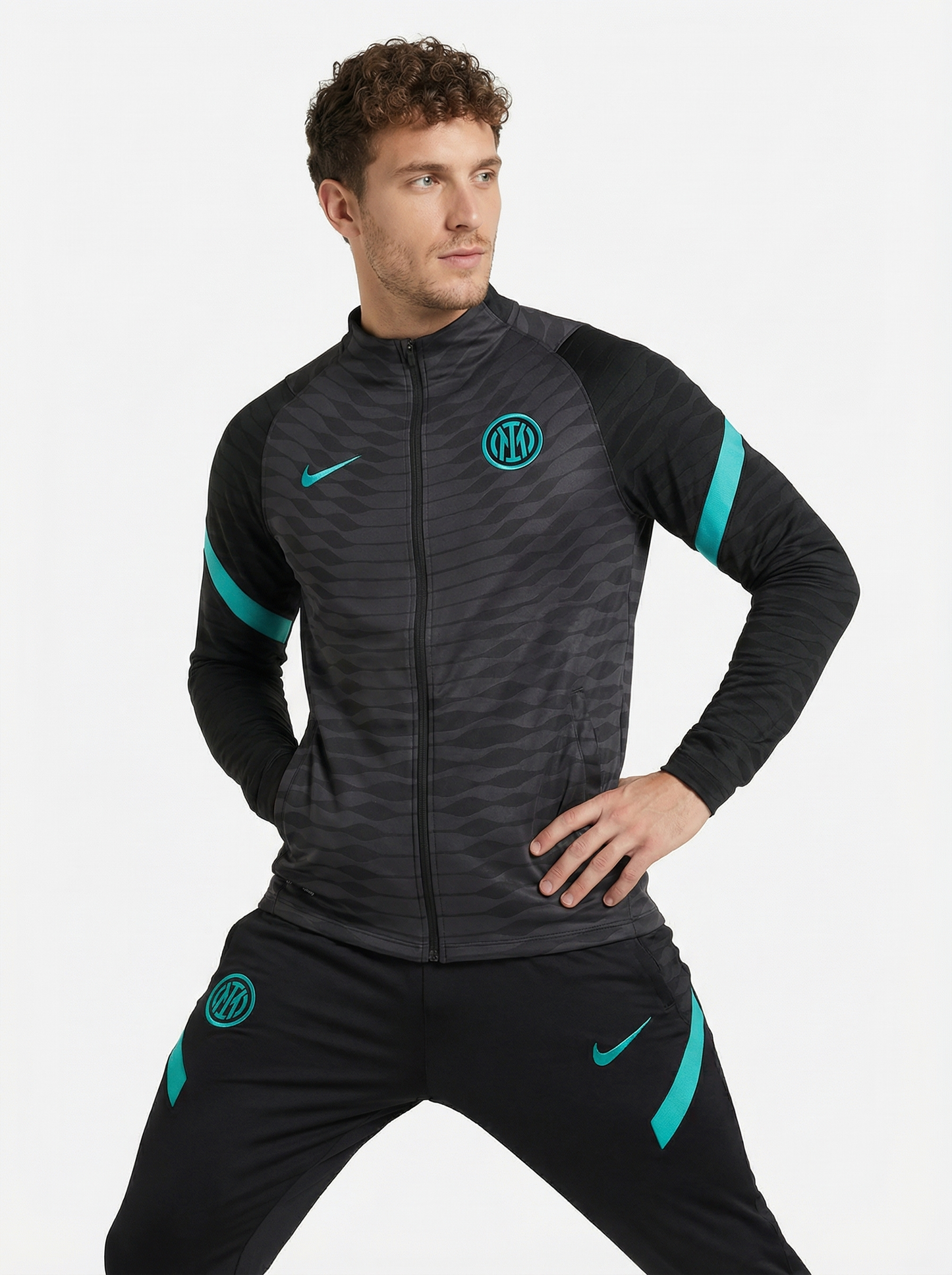 INTER MILAN BLACK AND BLUE TRACKSUIT