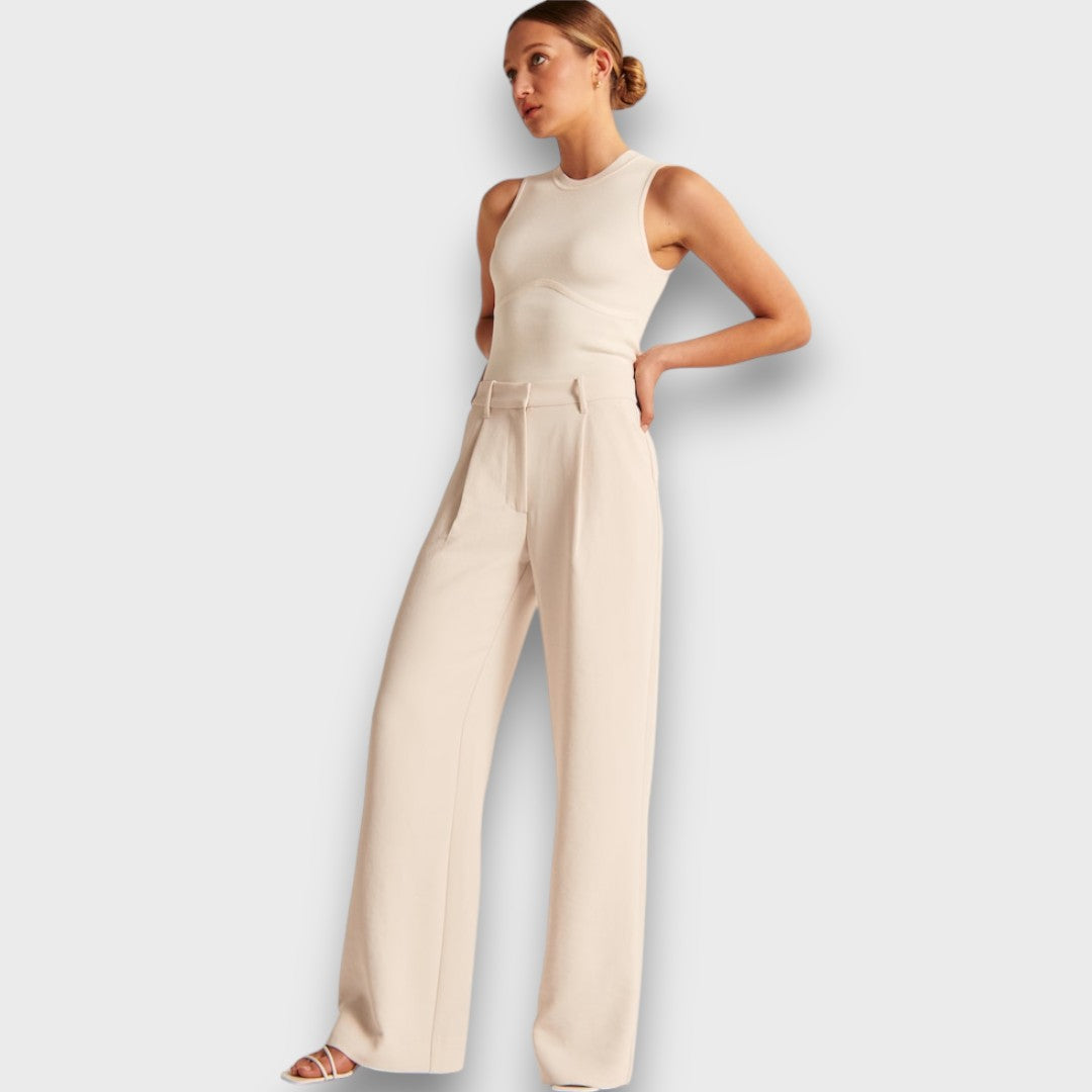Alva – High-waisted wide-leg trousers