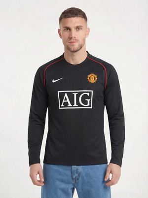 MANCHESTER UNITED 2007/08 RETRO LONG SLEEVE HOME SHIRT