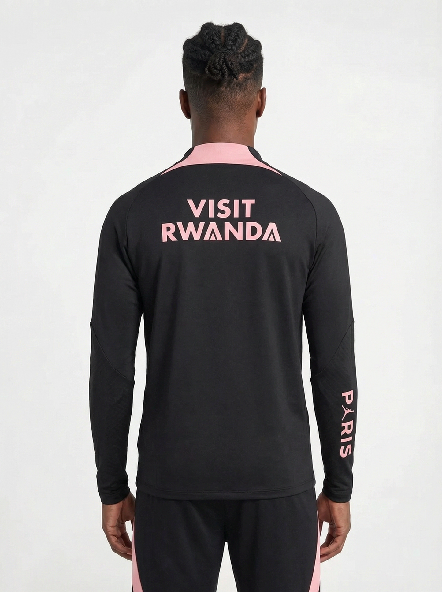 PSG BLACK AND PINK TRACKSUIT