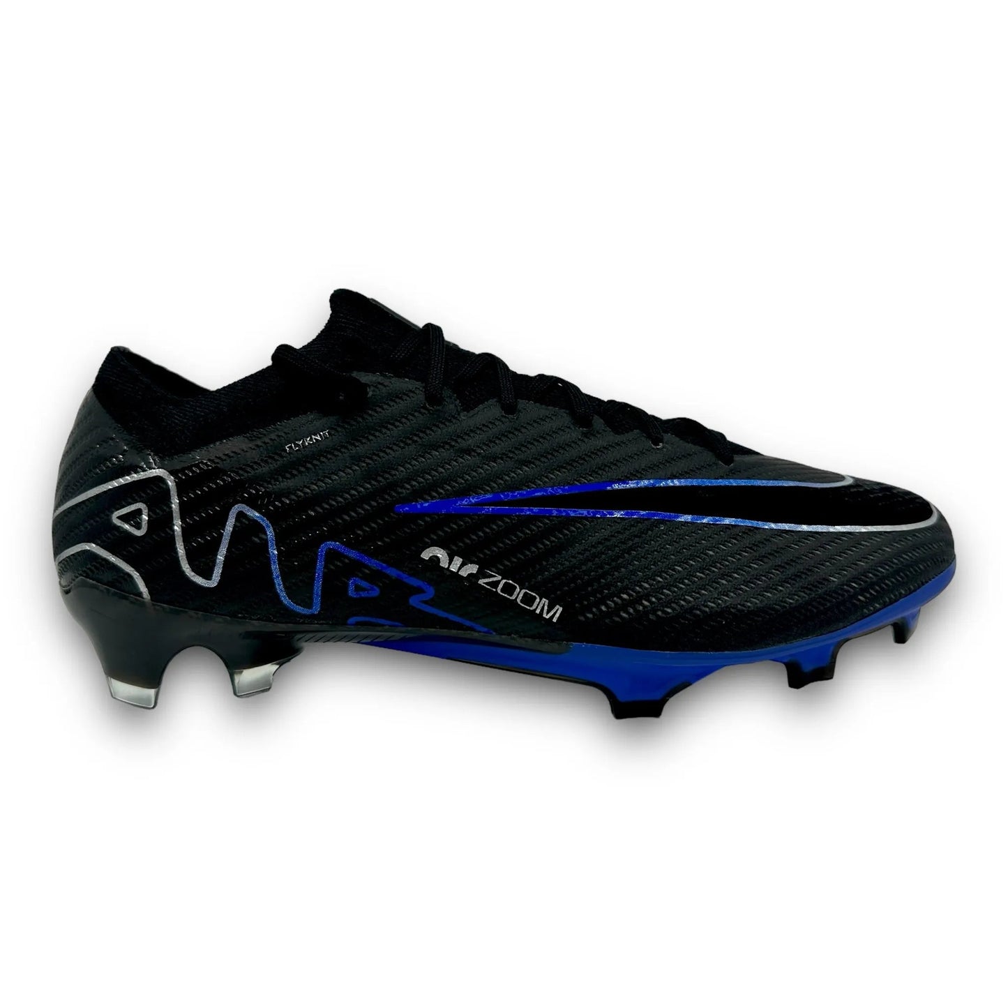 NIKE MERCURIAL VAPOR 15 ELITE FG FOOTBALL BOOTS BLACK BLUE