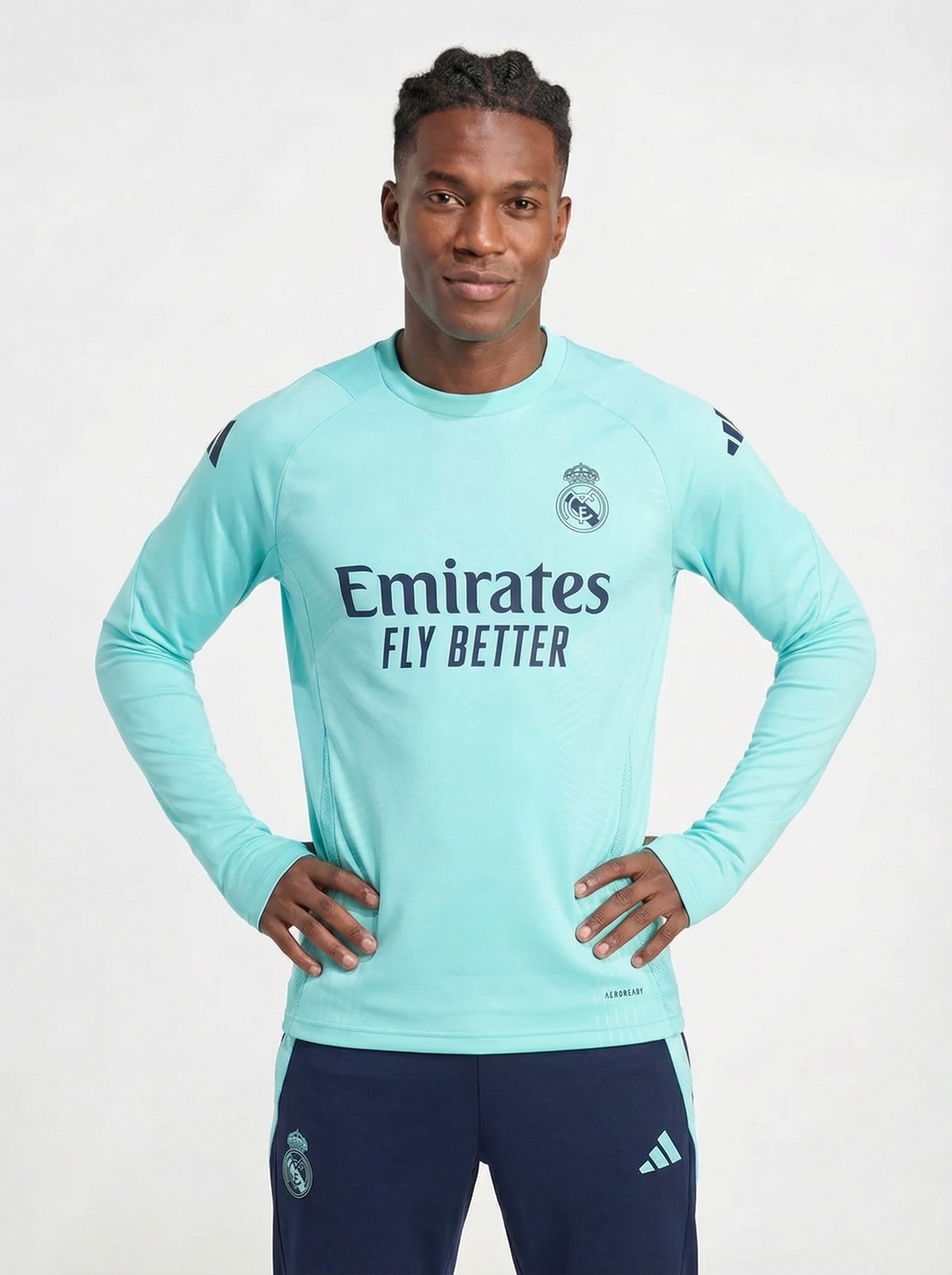 REAL MADRID DARK BLUE AND MINT TRACKSUIT