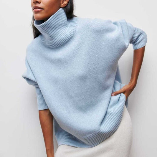Katrielle - comfortable pullover with high collar