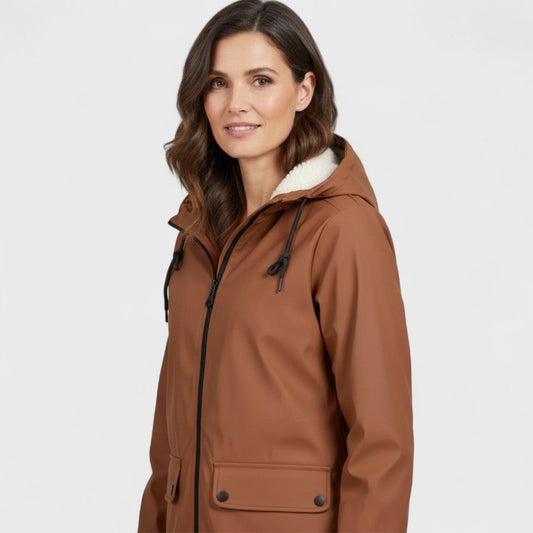 Astrid - Fleece-lined rain parka